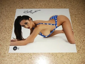 Reya Sunshine Signed 8X10 Photo Beckett BAS COA Sexy Auto AVN Model Authentic - Picture 1 of 4