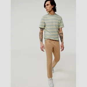 Camiseta de bolsillo a rayas vintage de manga corta para hombre, multi, XXL - Imagen 1 de 5