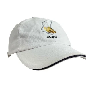 Isle Of Man TT Races Baseball Cap White Embriodery Track & Rider Adjustable Hat - Picture 1 of 11