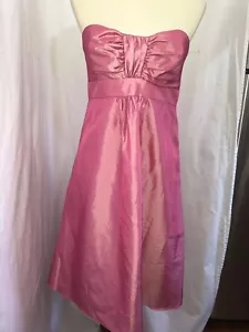 New JS Boutique Women's Pink Taffeta Strapless Formal Dress Gown Size 8/10 NWT - Picture 1 of 6