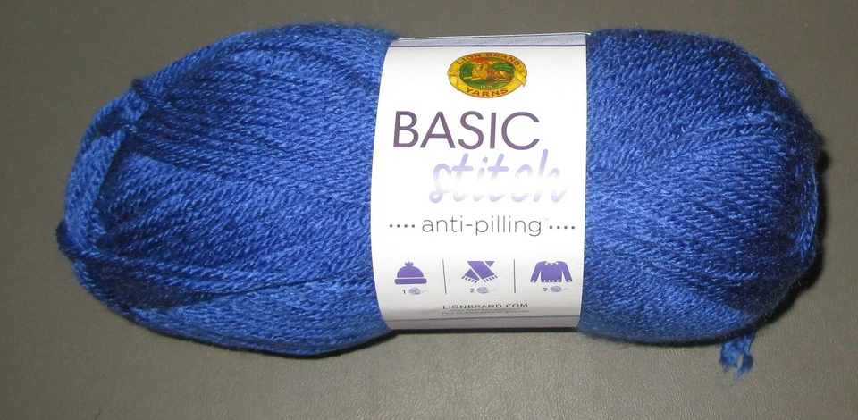 Lion BRAND Yarn Basic Stitch Anti-pilling Royal Blue 023032035635