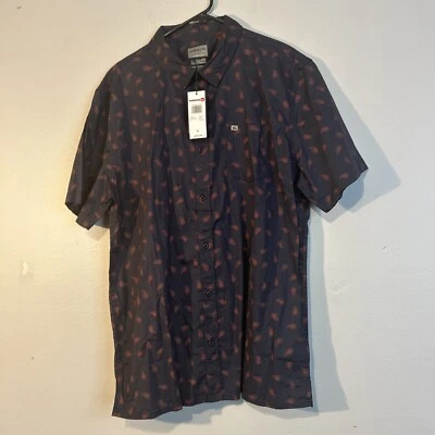 QUIKSILVER Men's S/S Button Shirt THREADS PRINT PACK - BYP0 - XLarge - NWT - Image 1 of 4