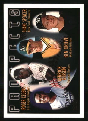 Roger Cedeno Derrick Gibson Ben Grieve Shane Spencer 1996 Topps #436 BASEBALL - Image 1 of 2