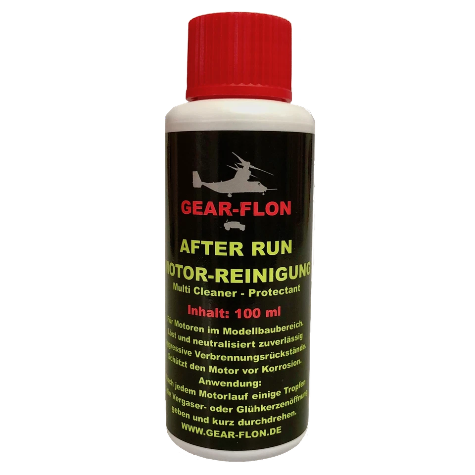 After Run Motor Reinigung 100 ml Verbrennungsmotor Pflege GEAR-FLON Nitromotor - Bild 1 von 2
