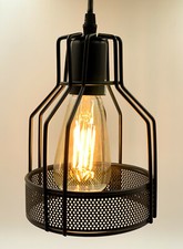  BLACK IRON PENDANT  CEILING LIGHT E26 (STANDARD) SOCKET 1 LIGHT  33010