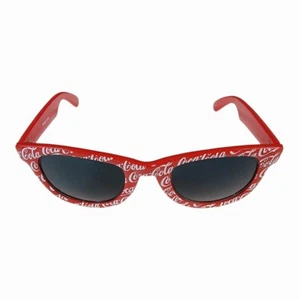 Vtg Coca-Cola White/Red Framed Super Dark Lens Sunglasses 90’s RARE - Picture 1 of 10