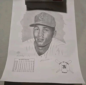 Billy Williams Signed 22x28 Hall of Fame Series Cooney Print Signed & Numbered - Picture 1 of 3