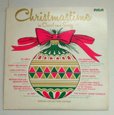 Christmas in Carol and Song Vinyl Record Album LP VG+ - Image 1 of 3
