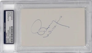 Barry Wilkins Autographed 3x5 Index Card PSA DNA COA Vancouver Canucks Star! - Picture 1 of 2