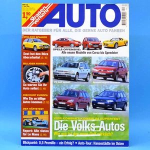 AUTO Straßenverkehr 12 1999 A Opel Speedster Billige Autos Seat Ibiza VW Golf - Bild 1 von 1