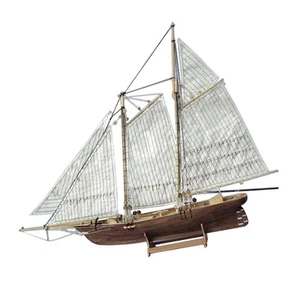 1:120 DIY Wooden Sailboat Toys 3D Sailing Ship Puzzles Gift Decorative - Picture 1 of 7