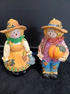 Scarecrow Couple Fall Home Decor - Picture 1 of 2
