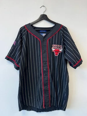Camisa De Colección Chicago Bulls Para Hombre Grande A Rayas NBA Baloncesto Starter Años 90 Foto 1 de 4