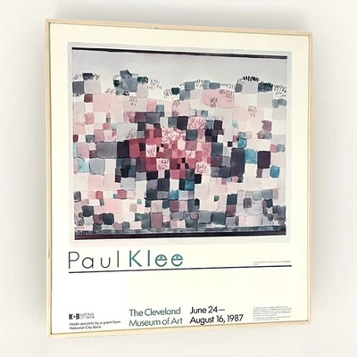 Vintage Abstract Paul Klee Exhibition Offset Lithograph Poster, Framed. - Image 1 of 4