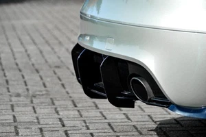 RARE Performance Rear Bumper diffuser addon with ribs fins For Audi TT 8J V6 - Picture 1 of 7
