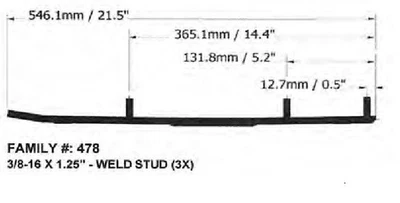Corredores SPI Ripper Four75 para moto de nieve Ski-Doo Skandic 500 WT 1997-2001 Foto 1 de 2