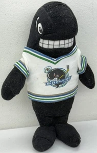 Vintage 90’s Plymouth Whalers Whale Plush Mascot Major Junior Ice Hockey 9” Toy - Picture 1 of 11