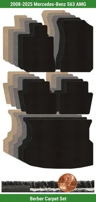 Juego de alfombrillas bereber personalizadas para Mercedes-Benz S63 AMG 2008-2025 (5 piezas) #YDL Foto 1 de 4