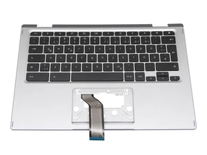Acer 6B.HWYN7.007 Original Tastatur inkl. Topcase DE (deutsch) schwarz/silber - Afbeelding 1 van 5
