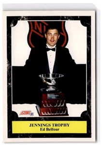 1991-92 Score American Ed Belfour #433 Chicago Blackhawks - Picture 1 of 2