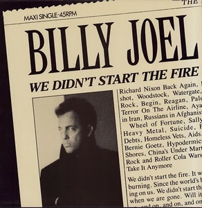 Billy Joel ‎– We Didn't Start The Fire  (Vinyl 12" ‎- EU 1989) - Bild 1 von 3