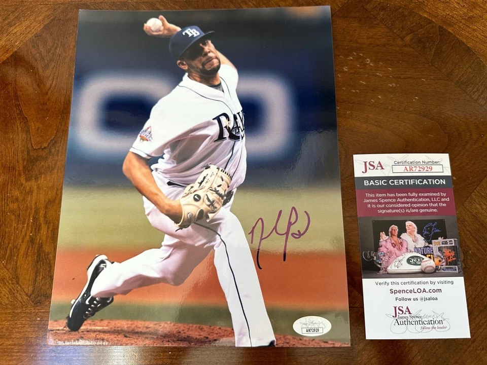 Foto firmada por David Price de 8x10 MLB Tampa Bay Rays certificado de autenticidad JSA Foto 1 de 1