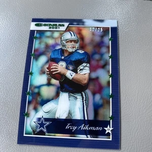 2021 Panini Clearly Donruss Retro 2001 Holo Blue  /25 Troy Aikman #01-3 HOF - Picture 1 of 3