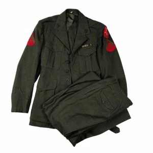 Named Set of Marine Corp Service Jacket & Trousers USMC - Picture 1 of 3