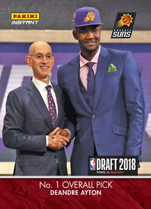Panini Instant NBA Draft 2018 #1 Deandre Ayton - primera selección general de Phoenix Suns - Imagen 1 de 1