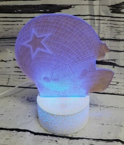NFL Dallas Cowboys 3D Night Light 7 Color Change LED Table Lamp, New (Open) - Picture 1 of 12