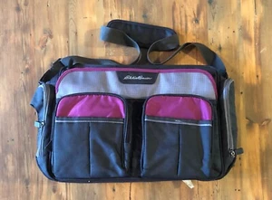 EDDIE BAUER WICKELTASCHE - GRAU MIT FUSCIA (HOT PINK) HIGHLIGHTS  - Bild 1 von 3