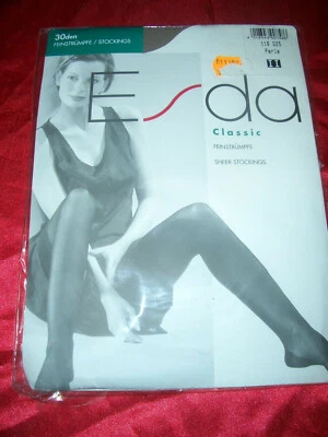 Klassische Esda Feinstrümpfe Straps Strümpfe Gr. II perle Stockings Bas OVP - Bild 1 von 2
