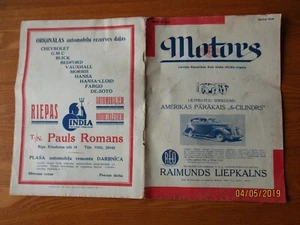 LETONIA 1936 - 4 MOTORES, REVISTA AUTO CLUB, 0 - Imagen 1 de 6