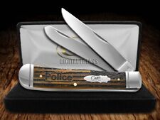 Case xx Knife Police Everyday Heroes Antique Bone Trapper Pocket Knives 58182P