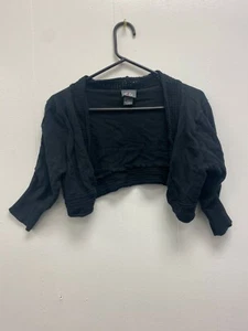 DOTS Black Girls Cardigan Size L  - Picture 1 of 7