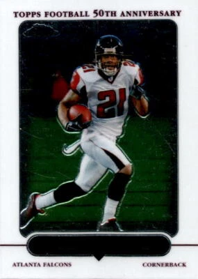 2005 Topps Chrome DeAngelo Hall #57 Atlanta Falcons - Image 1 of 2