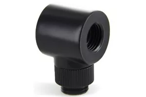 Monsoon 16/10mm (OD 5/8") Light Port Rotary 90° - Matte Black - Picture 1 of 5