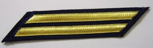 USCG SERVICE HASHMARKS - 8 YEARS SERVICE E1-E6 GOLD ON BLUE MATERIAL NEW - Picture 1 of 1