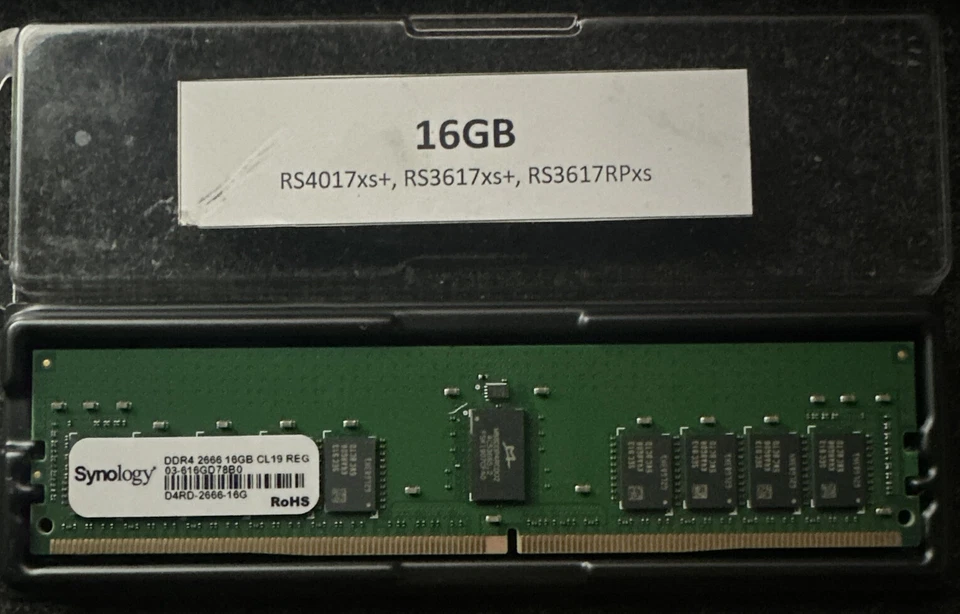 Synology 16GB DDR4 2666 MHz CL 19 RDIMM Memory Module D4RD-2666-16G - Image 1 of 1