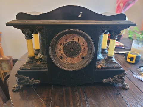 Seth Thomas Adamantine Mantel Clock Cover