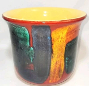Vintage Multicolor Poole Pottery Gemstones Themed Indoor/Outdoor Pottery Planter - Picture 1 of 10