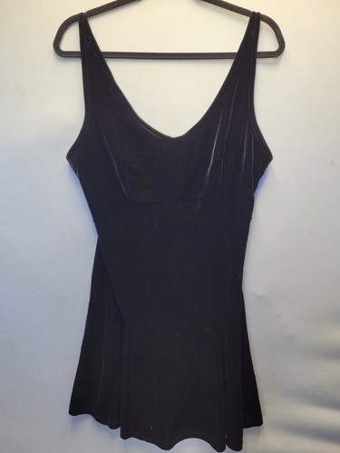 UNDERCOVER Abito Vintage Y2k Victoria's Secret Velluto Velluto Elasticizzato Slip Nero Medio 3028