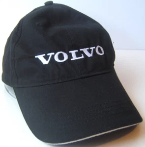 Volvo Hat Strongco Customer Care Company Black Hook Loop Baseball Cap - Picture 1 of 8