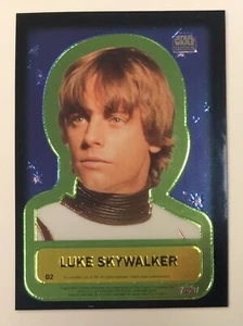 1999 Topps Star Wars Chrome Archives Chromium Luke Skywalker Double-Sided D2 - Picture 1 of 8