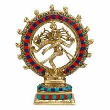 Whitewhale Brass Dancing Natraj Murti | Idole du dieu hindou Shiva