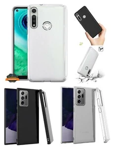Funda híbrida de poliuretano termoplástico flexible de silicona transparente para Cricket Icon 3 - Imagen 1 de 28