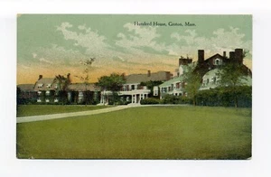 Postal de Groton MA 1910, Hundred House, Groton School, mensaje hablador - Imagen 1 de 2