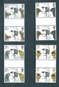 GB SG1175-78 CHARLES DARWIN RINNENPAARE MNH - Bild 1 von 1