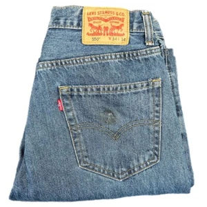 Levis 550 Denim Men's Jeans Straight Leg Regular Fit Size 34x34 - Picture 1 of 17