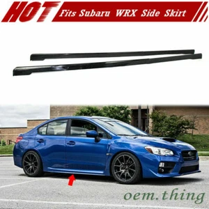 Fit FOR SUBARU WRX STI 4th Sedan DTO Side Skirts Cover 2015up Body Kit Unpainted - Bild 1 von 3